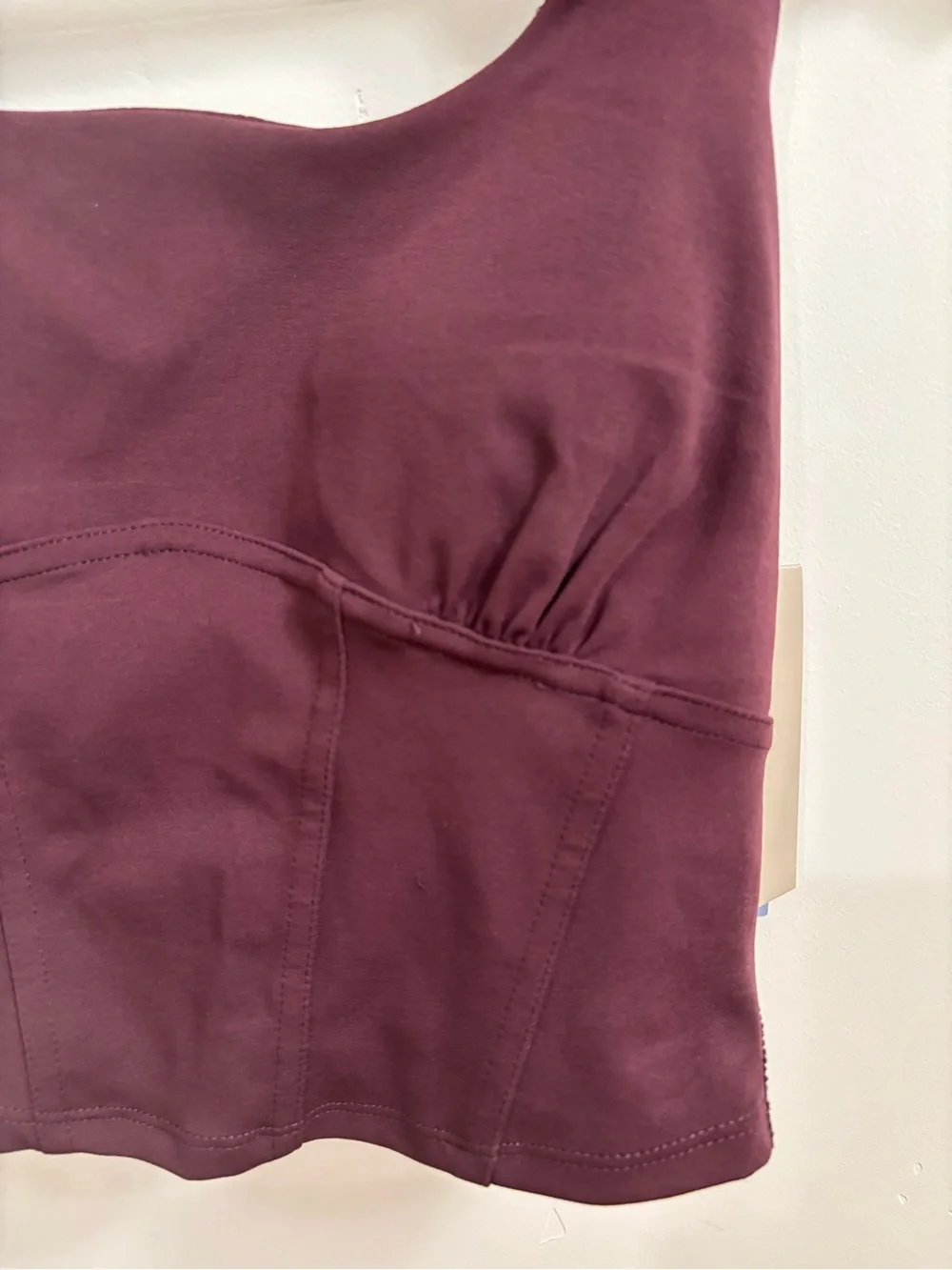 Halter Sport Bralette Top in Plum